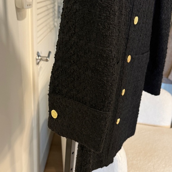 ZARA Black Tweed Button Dress – XS (NWT) - Picture 2 of 7